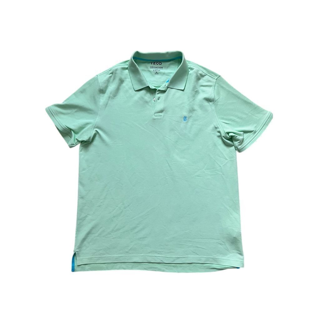 Izod Performance Advantage Green Polo‎ Shirt Size XL